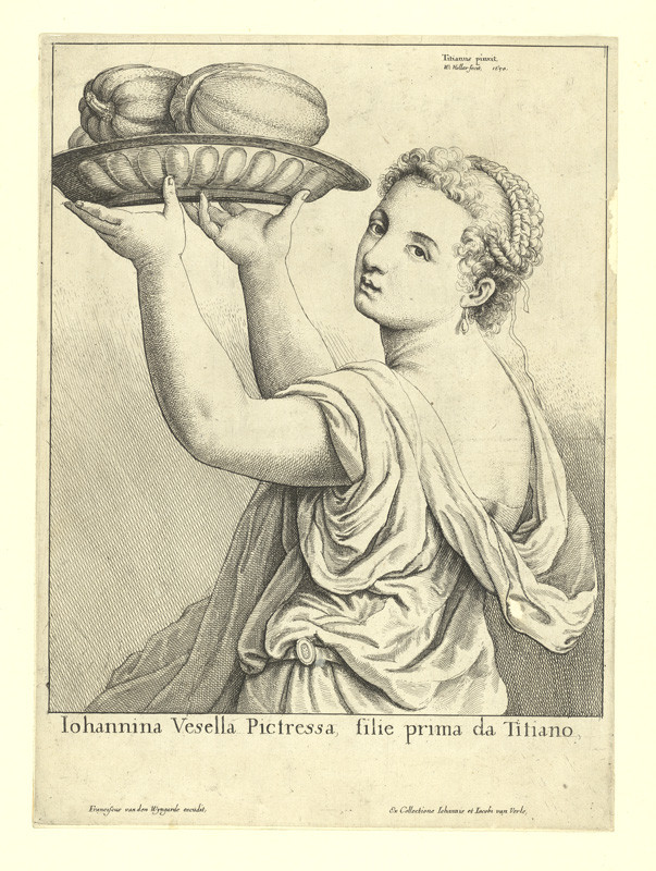 Václav Hollar - Tizianova dcera Lavinia, podle Tiziana 