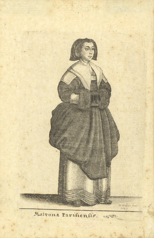 Václav Hollar - Matrona Parisiensis / Pařížská matrona 